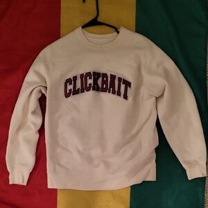 Cream Crewneck Men's Sweater